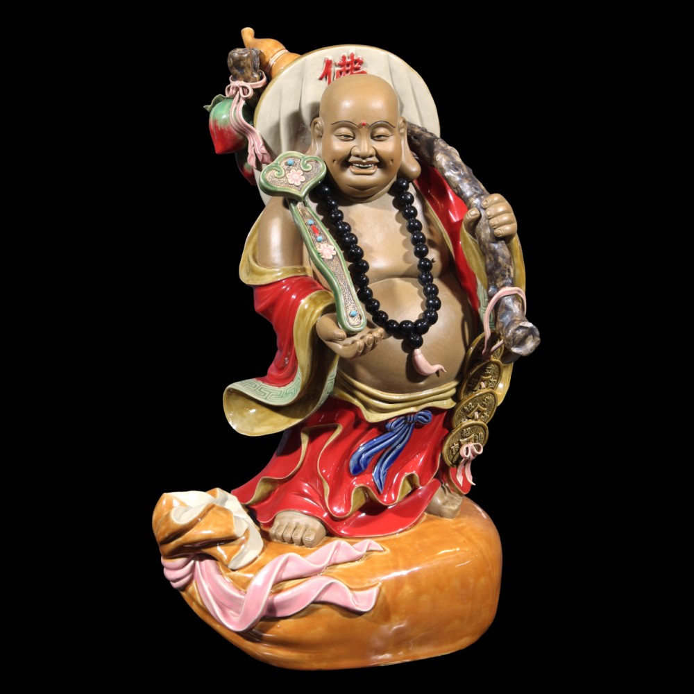 The Laughing Buddha Fully Hand Mode Shiwan Ceramic 布袋大肚彌勒佛石灣瓷 - Orient ...